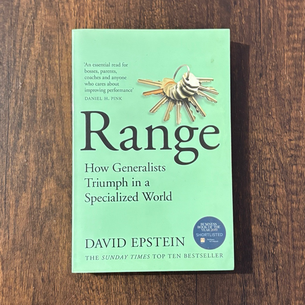 Range - David Epstein (English, UK Paperback) buku import preloved