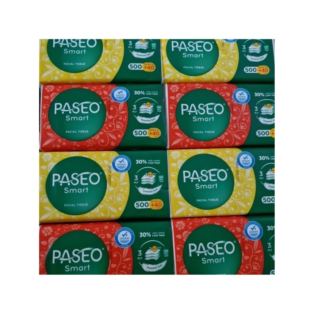 Tisu Paseo, facial tissue Paseo 500+40