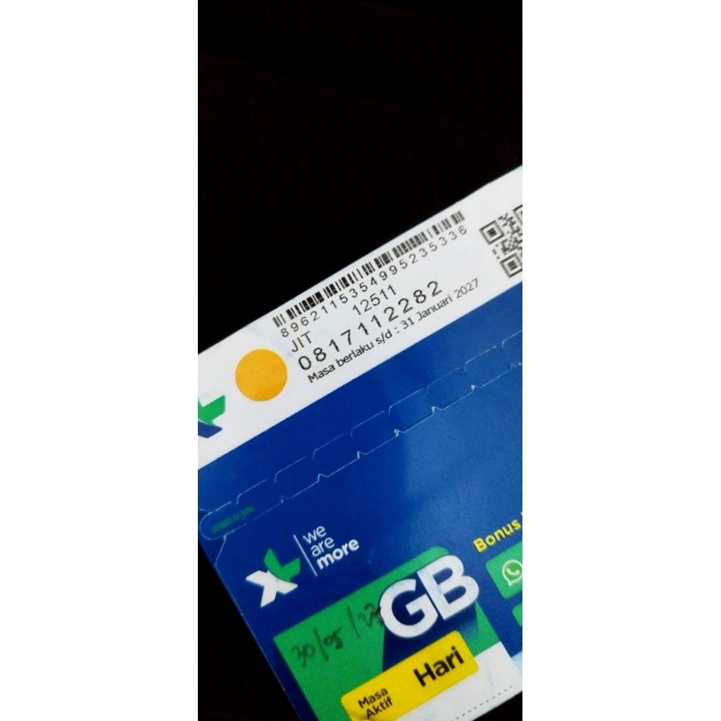 XL 10 Digit prabayar segel 2027