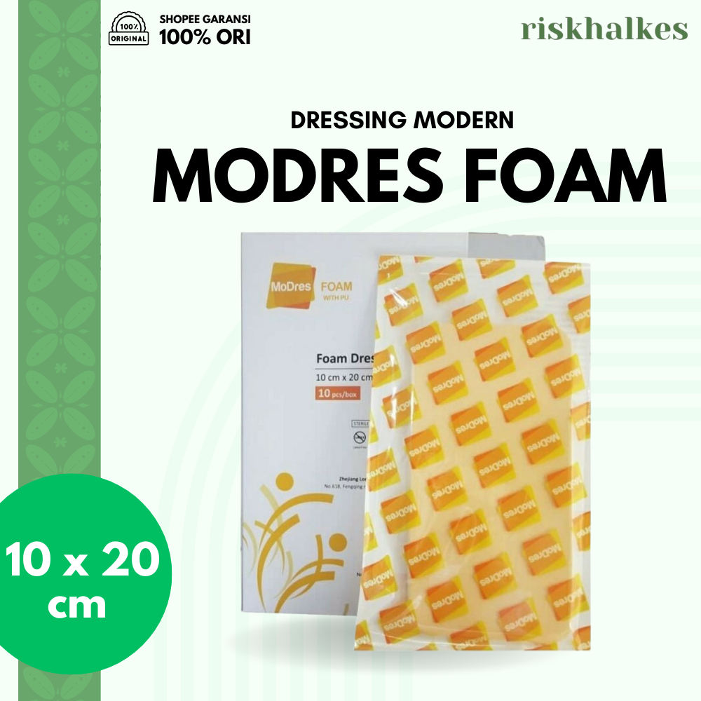 Modres Busa Modress Foam Dressing Non-Adhesive 10 x 20 Cm (Harga 1PCS)