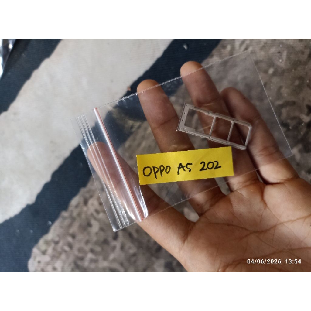 simclok Oppo a5 2020 bekas warna putih