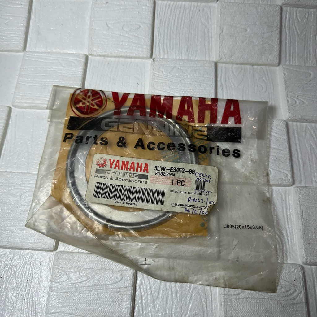 Cover Rotor Filter Plat Kruk As Kanan Mio Sporty Smile Soul Fino Nouvo Original Yamaha 5LW-E3452-00