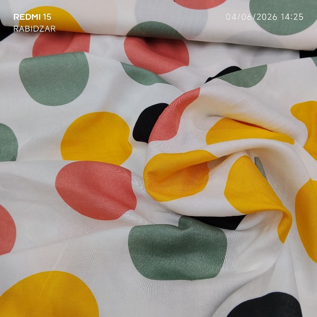 KAIN KATUN RAYON PREMIUM POLKADOT WARNA WARNI