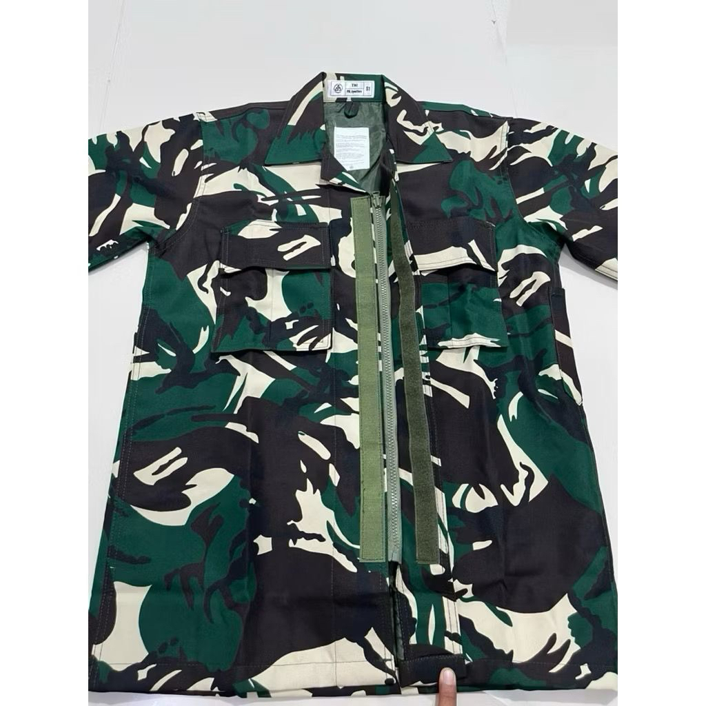 baju pdl velbed puring woll anti luntur ,risriting, perekat, anti air / baju pdl tni / baju pdl velb