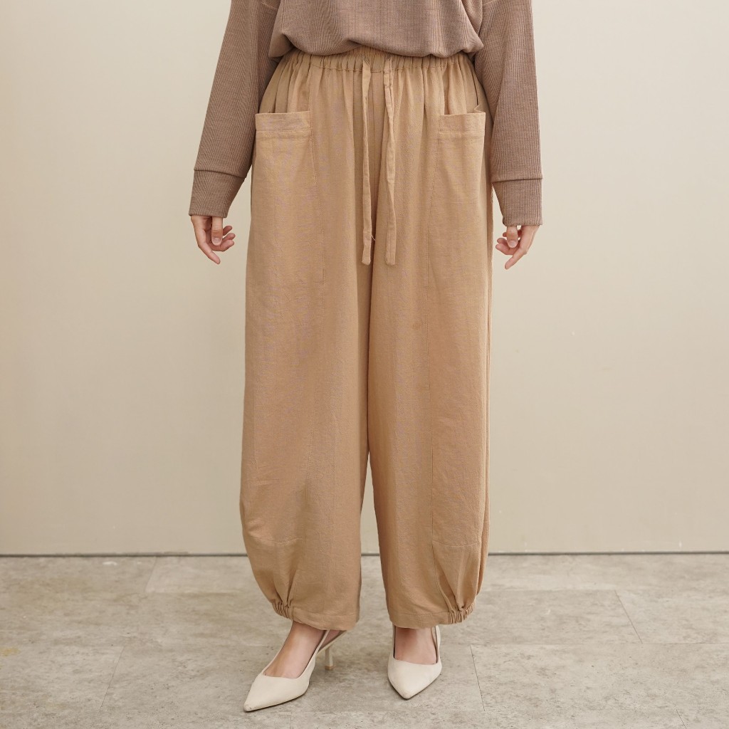 Ederra Leora Pants / Celana Polos Wanita / Barrel Pants