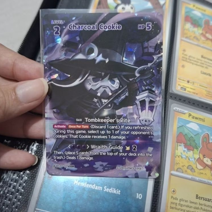 [READY] CookieRun Braverse TCG Charcoal Cookie SSR BS10-121 Cookie Run
