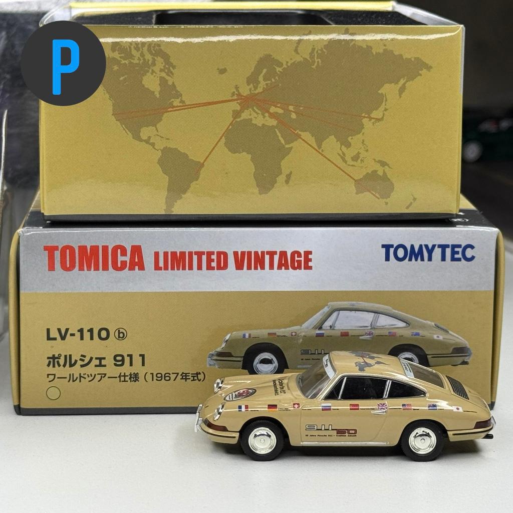 TOMICA LIMITED VINTAGE LV-110b 1/64 PORSCHE 911 901 50TH ANNIVERSARY WORLD TOUR 1967 TLV TLVN 64 Die