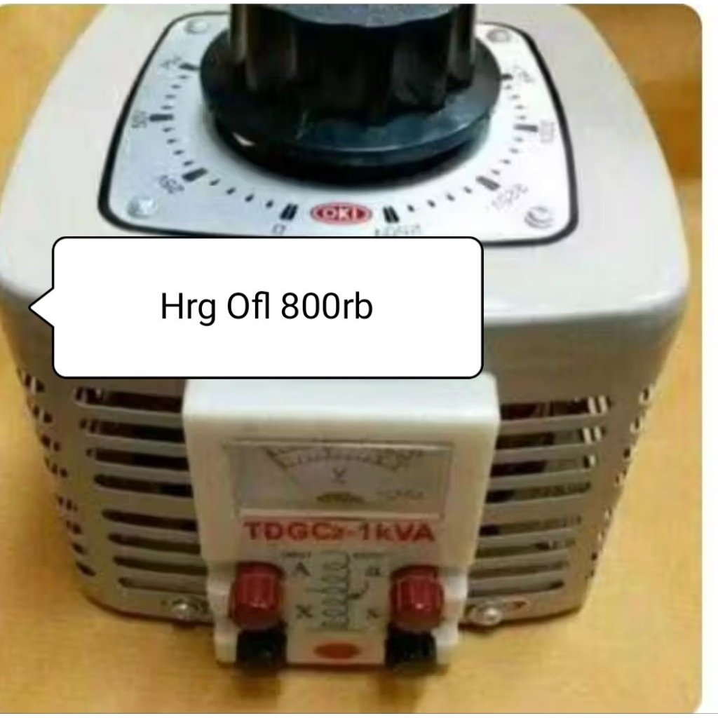 RF4001 slide regulator oki 1000w 1kw 1000 watt 1kva by PCM LTC GLODOK