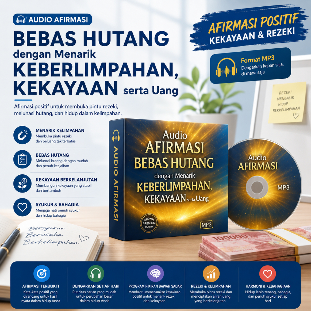 Audio AFIRMASI BEBAS HUTANG dengan Menarik KEBERLIMPAHAN, KEKAYAAN serta Uang