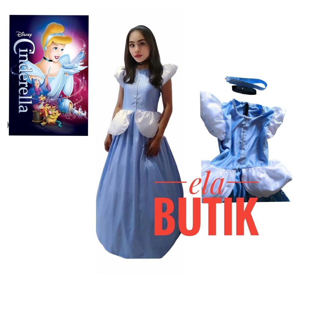 kostum princess Cinderella dewasa-cinderella-kostum fairytale-kostum Halloween dewasa-