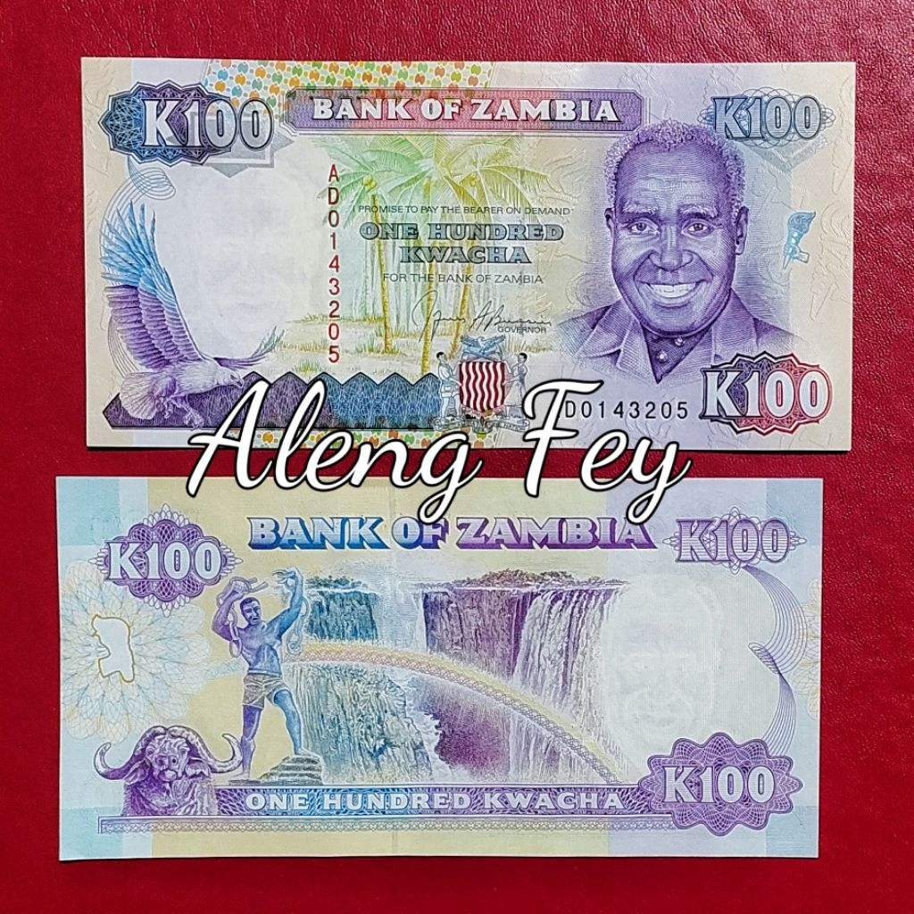 uang UNC Negara Zambia