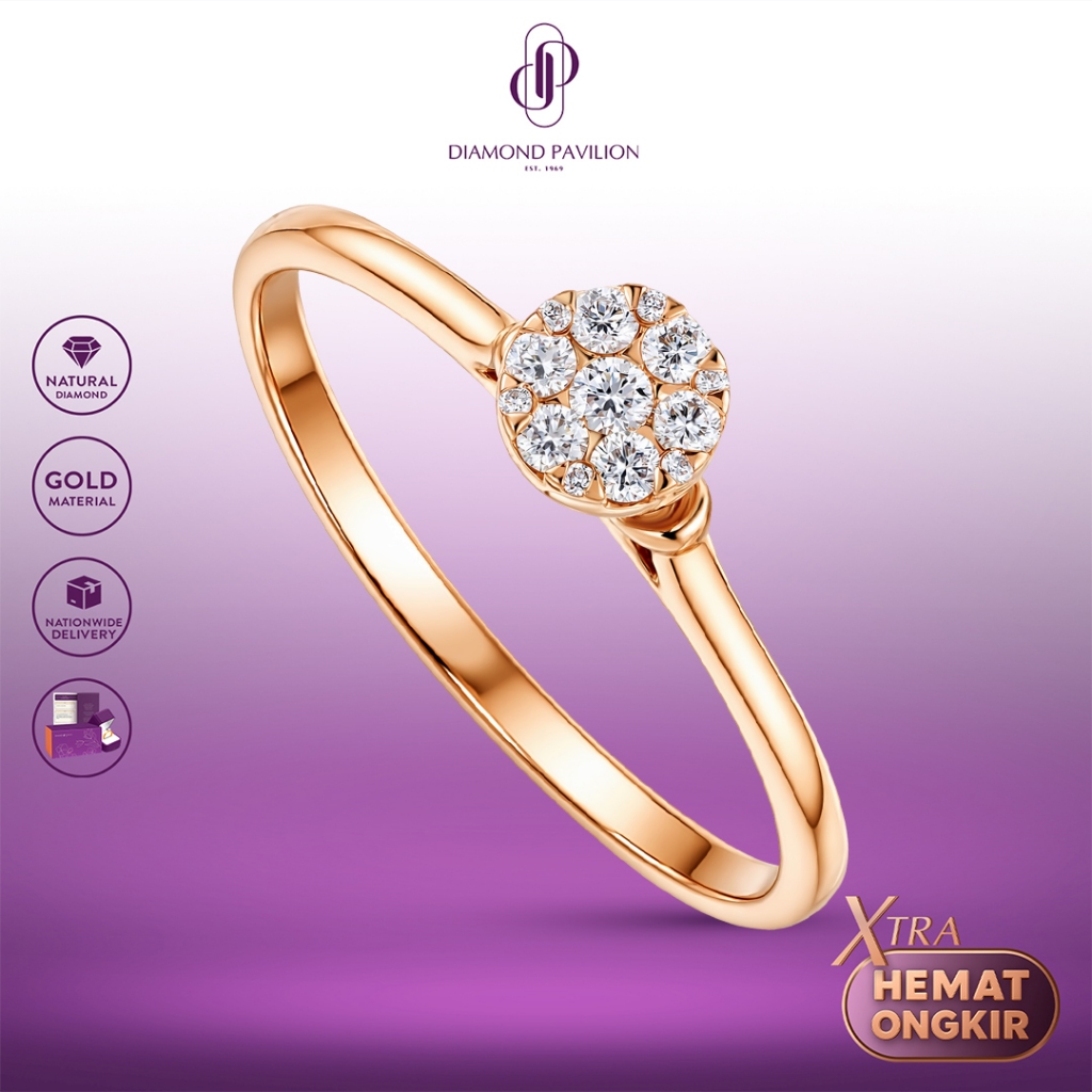 Diamond Pavilion Cincin Emas Batu Berlian Granium Ring