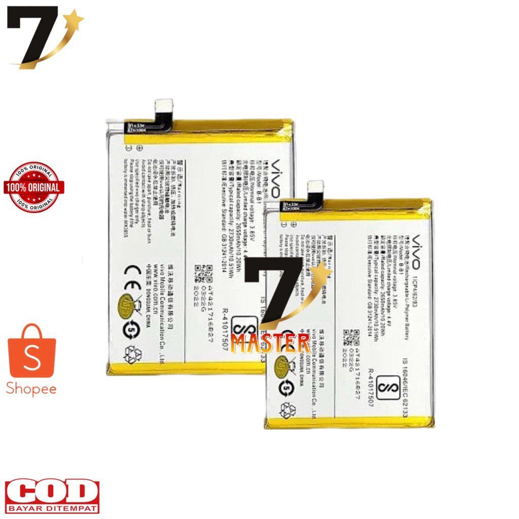 Batre Baterai Vivo Y55A 1609 BB1 Batu Battery B-B1
