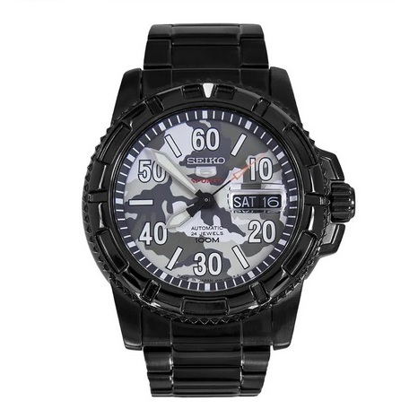 Jam Tangan Pria Seiko SRP225K1 Militer Stainless Steel