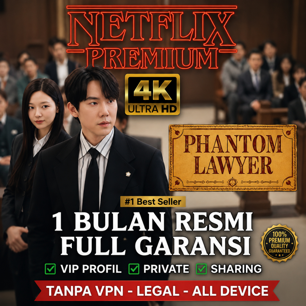 VVIP Netflix Premium 1 Bulan - Privat UHD, Tanpa Batas, Full Garansi