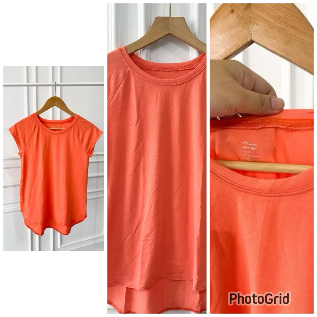 KAOS ORANGE POLOS BRANDED GAP
