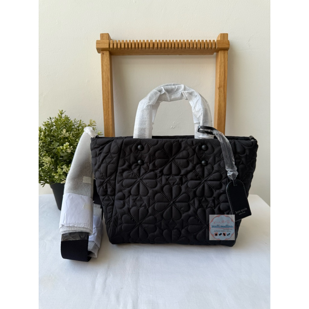 KS Tilly Quilted Small Tote Black