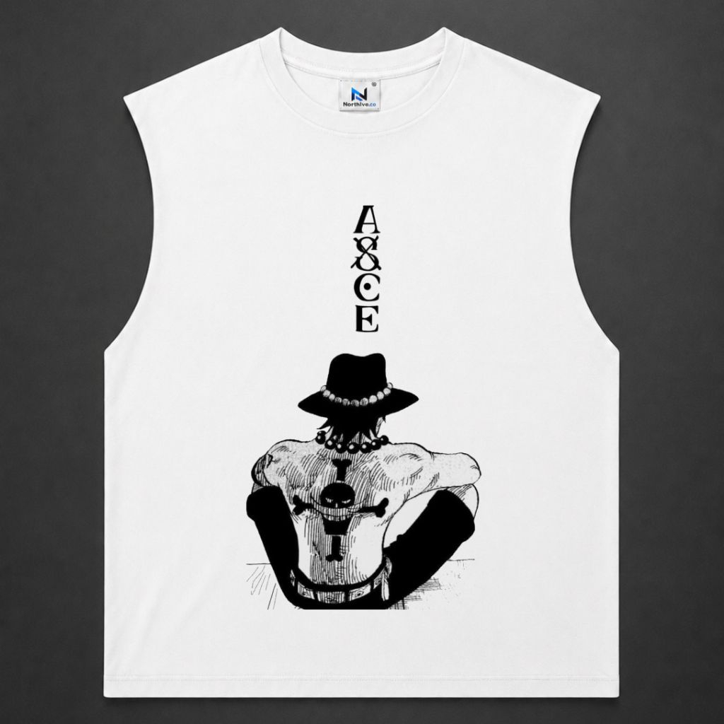 KAOS BAJU SINGLET ASCE | SINGLET PUTIH | SINGLET BAND | KAOS BAND | BAND METAL | LEKBONG PRIA | LEKB