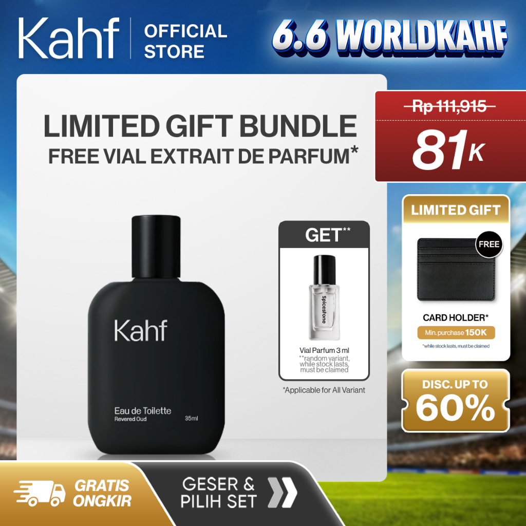 NEW! Kahf Fragrance Series - Eau de Toilette 35 ml & Eau de Parfum 100 ml - EDT EDP Fragrance - Parf