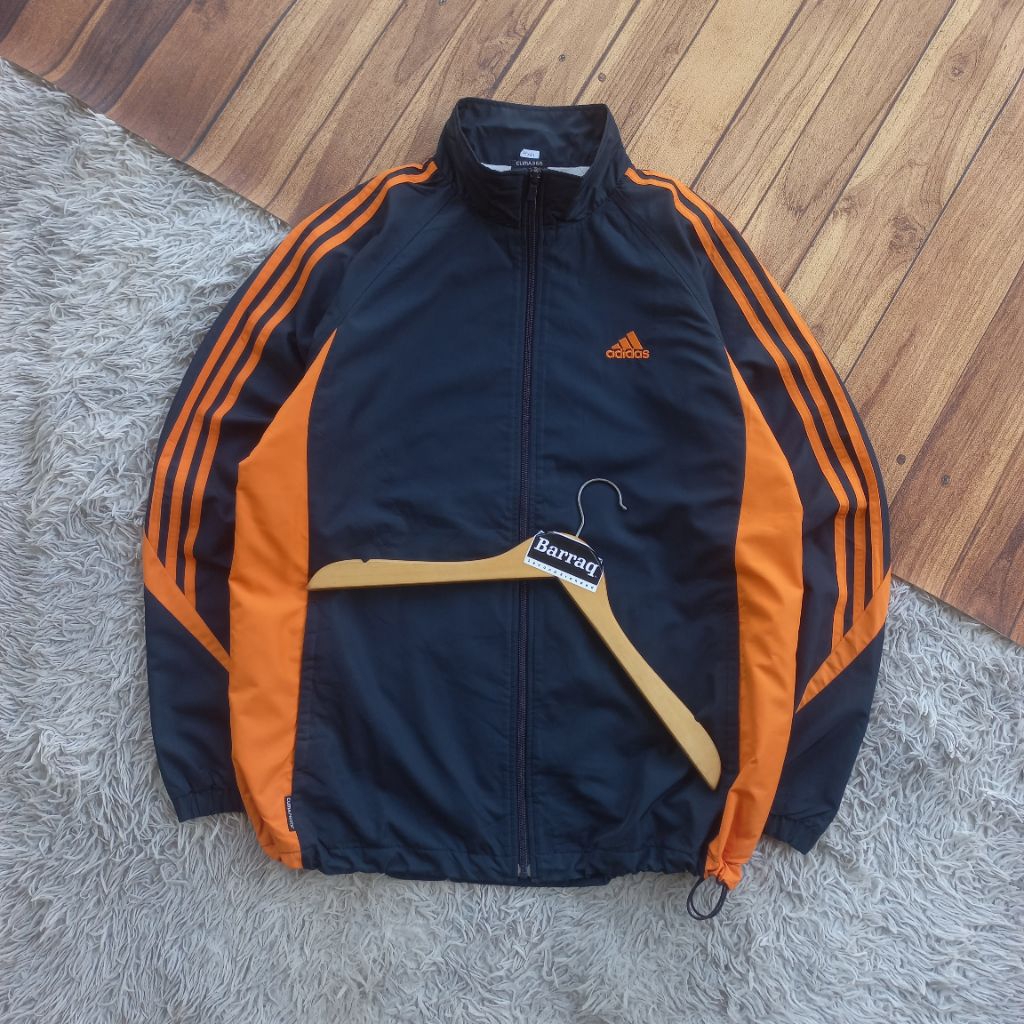 Adidas Essentials 3 Stripe Clima365 Climaproof Track Jacket Windbreaker Waterrepellent NOT jaket out