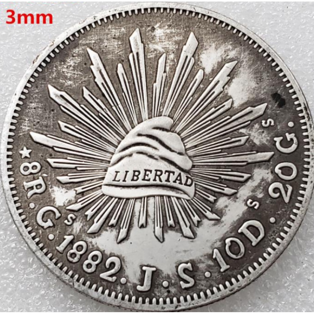 KOIN 1 PESO MEXSIKO 1867 / 1907 SERI #019
