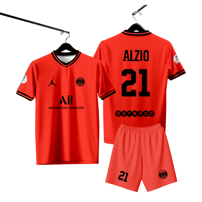 JERSEY SETELAN ANAK PSG FULLPRINT CUSTOM DESIGN SENDIRI