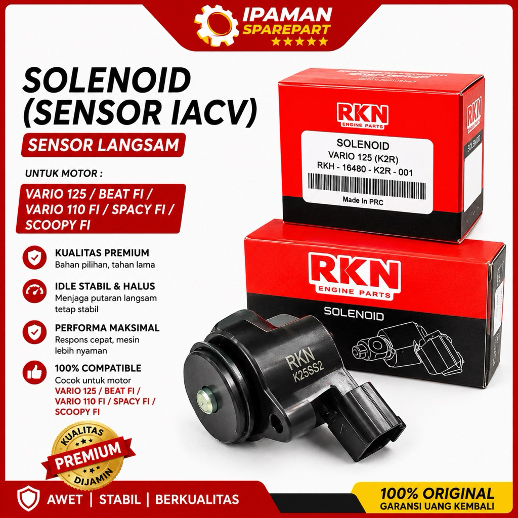SENSOR IACV VARIO 125 / SENSOR LANGSAM VARIO 125 / SOLENOID VARIO 125 RKN