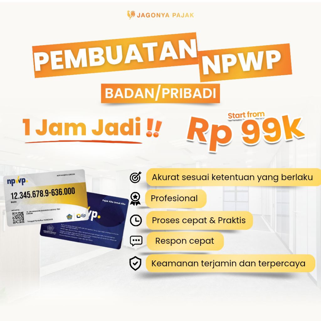 Pembuatan Online NPWP Resmi | Jasa pembuatan NP-WP Affiliate,orang pribadi,konten kreator dan badan