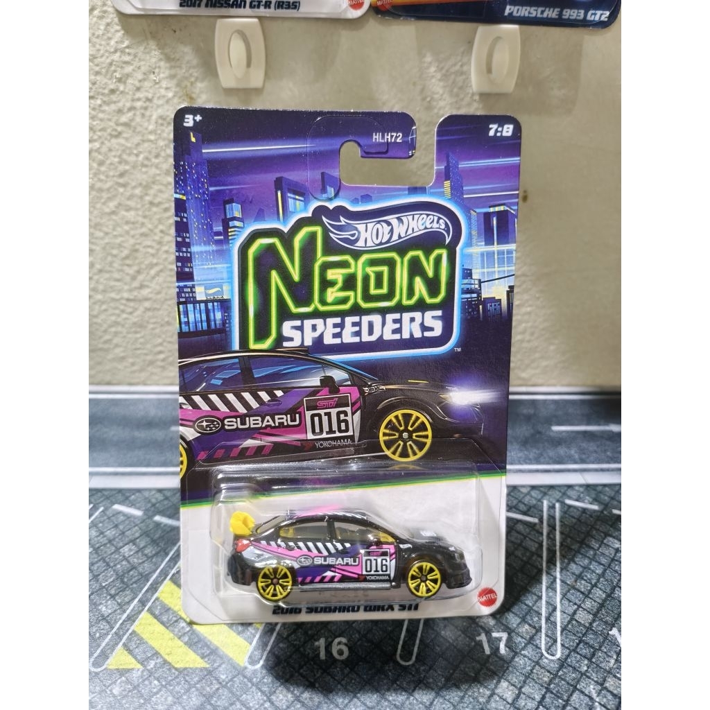[Chase] HotWheels Neon Speeders 2016 Subaru WRX STI [base metal]