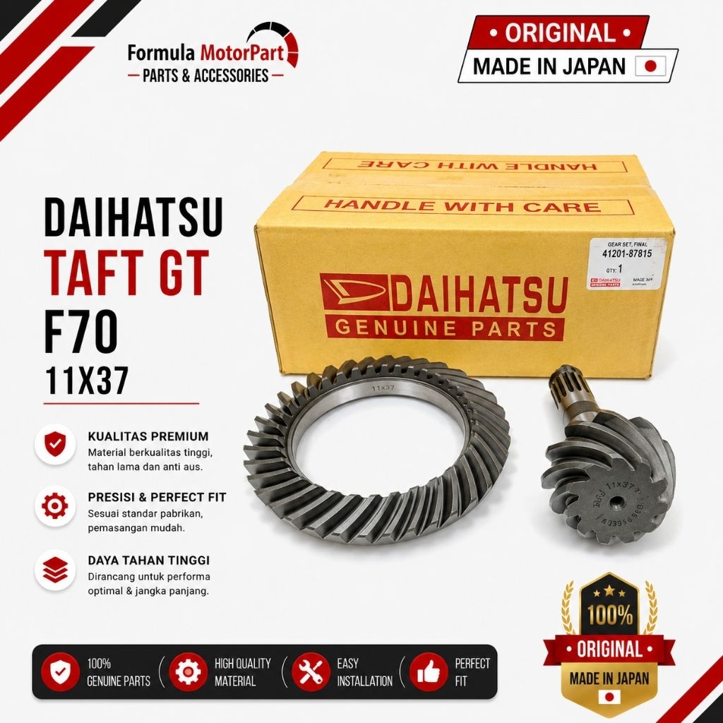 GEAR SET GIR DAIHATSU TAFT GT F70 11X37 GARANSI 1BULAN