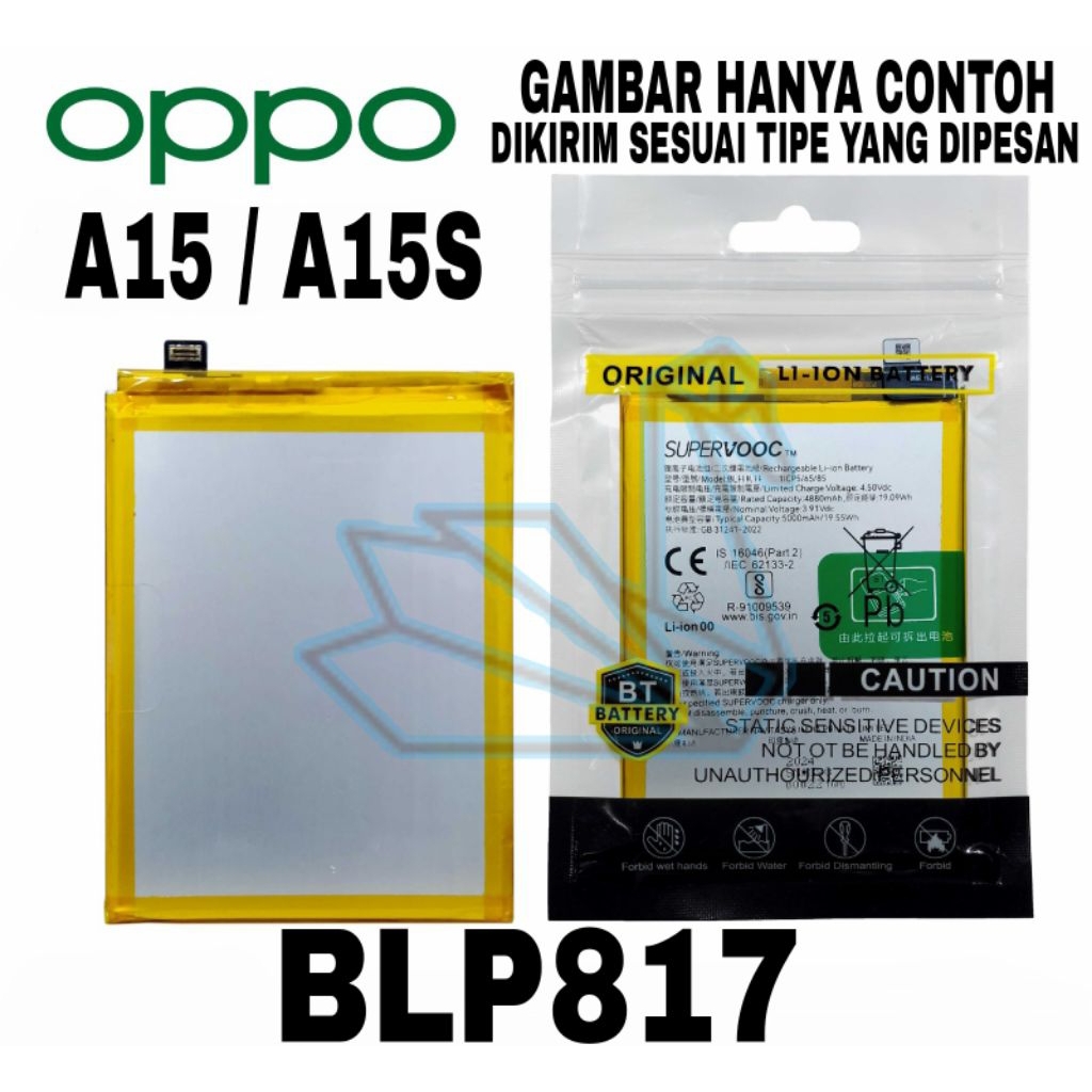 BATERAI OPPO  BLP817 OPPO A15 / OPPO A15S