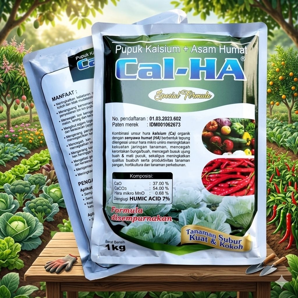 PUPUK KALSIUM + ASAM HUMAT CAL-HA 1KG CAL HA