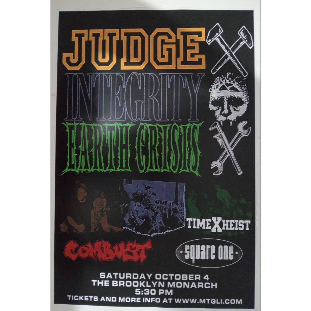 poster band hardcore Judge Integrity Earth Crisis Tour | Poster Band Hardcore | Poster band