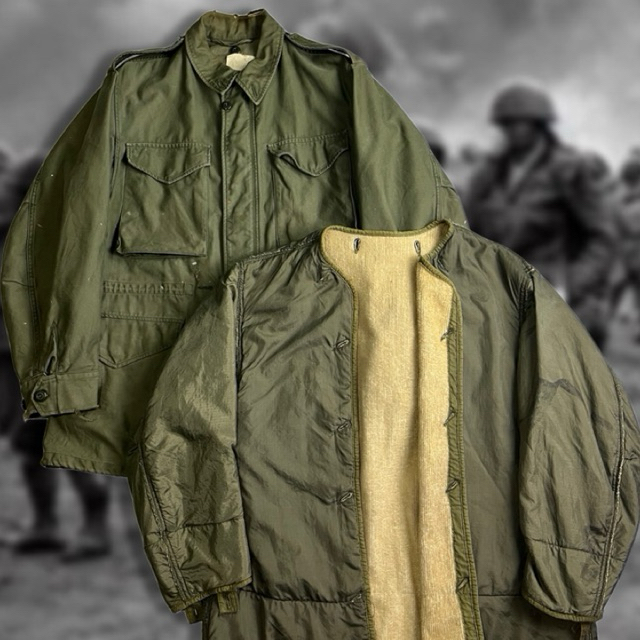 VINTAGE OG 107 M-1951 FIELD JACKET WITH LINNER M51/M65/M43