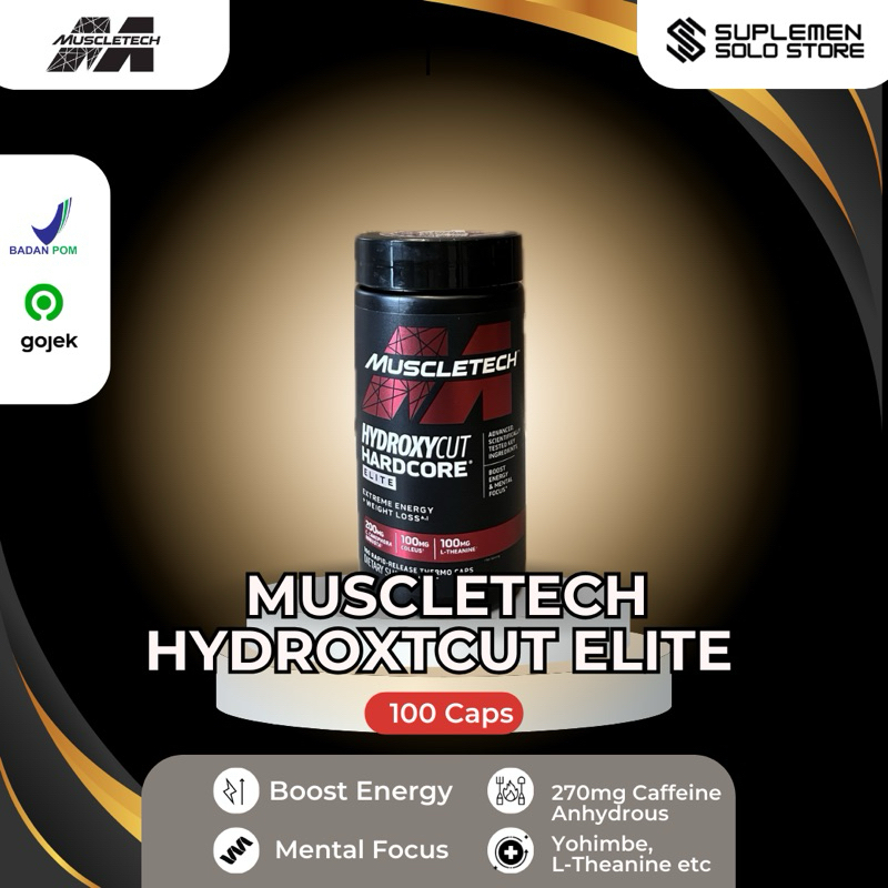 Muscletech Hydroxycut Elite 100 kapsul merah fat burner