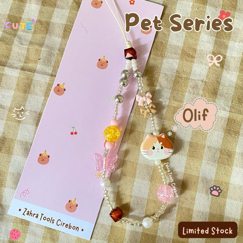 PET SERIES [baca deskripsi] | Cat Lovers | Phone Strap Kucing | Mini Phone Strap | Gantungan HP Kuci
