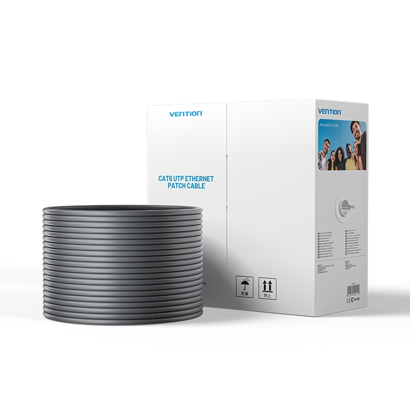 Vention Kabel LAN UTP Cat6 Cat 6 Ethernet Gigabit RJ45 305M Gray