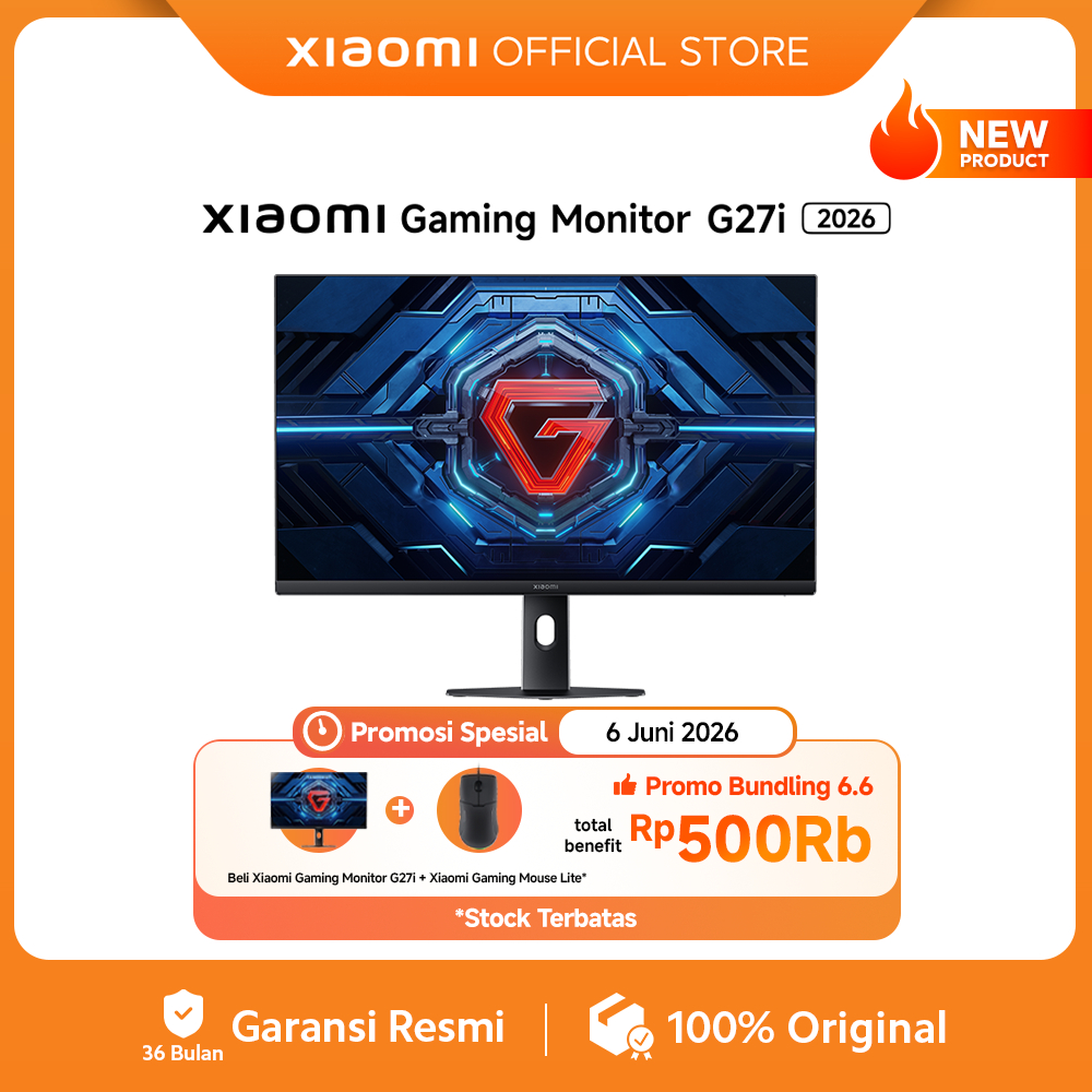 Xiaomi Gaming Monitor G27i 2026 | Faster Refresh Rate 200Hz | Fast IPS FHD Resolution | 1ms GTG Resp