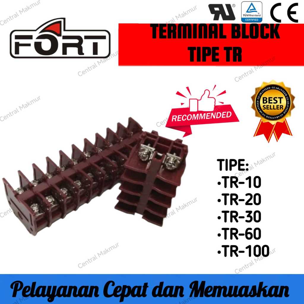 Original FORT TERMINAL BLOCK BLOK TR-10 TR-20 TR-30 TR-60 TR-100 / TR10 10A TR20 20A TR30 30A TR60A 