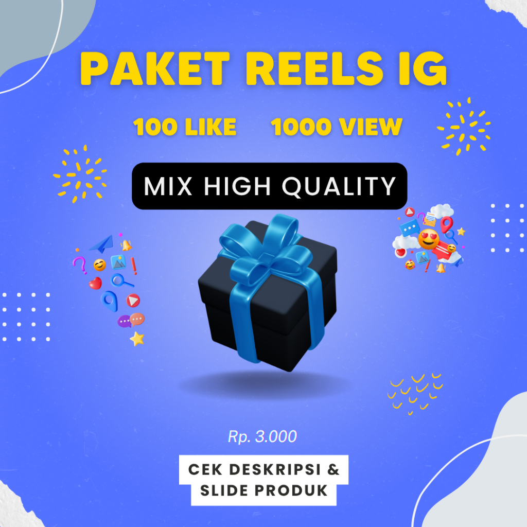 Paket InstagramReel Reels Like View Mix Berkualitas