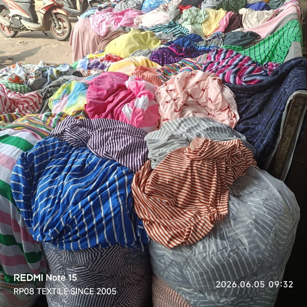 HARGA/0,5 M | BAHAN KAOS RIB MOTIF STRIPE | KAIN KAOS RIP MOTIF SALUR GAMIS | KAIN KAOS RIB GARIS