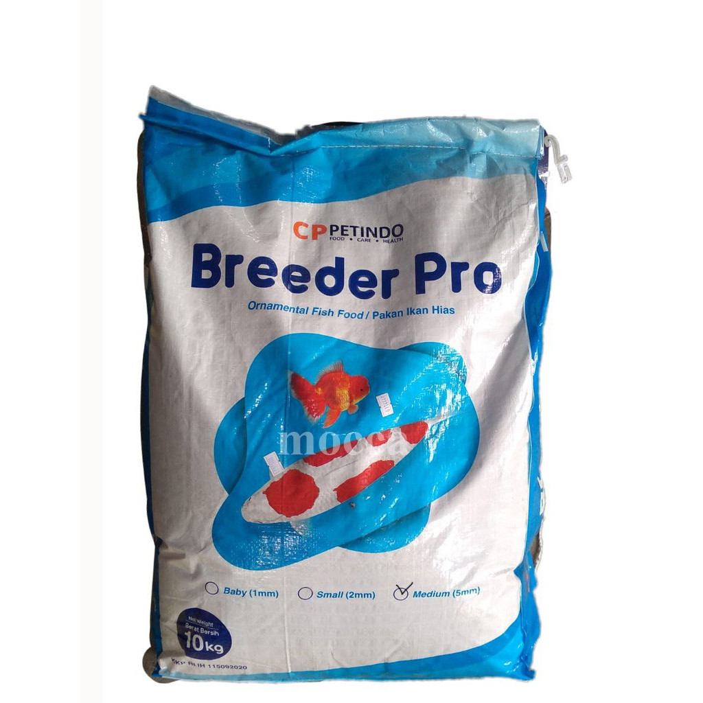 breeder pro 10 kg cp koi food pakan