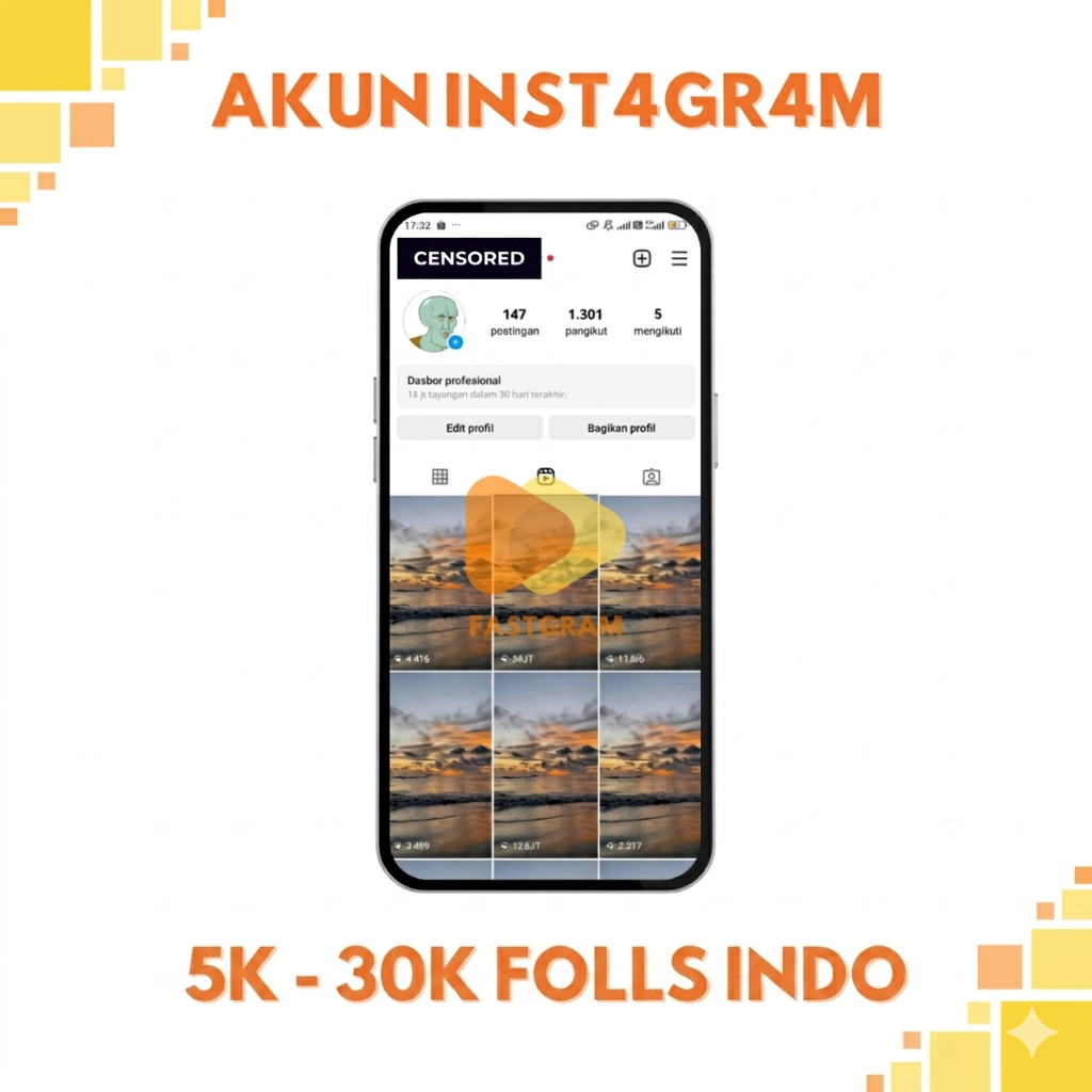 AKUN INST4GR4M 5K - 30K FOLLS REAL INDO | FASTGRAM