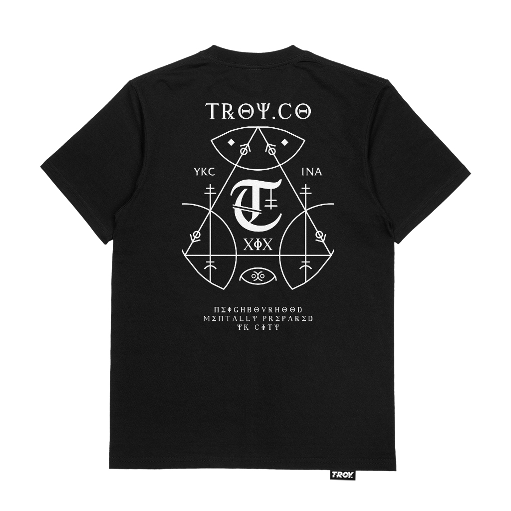 TROY COMPANY Kaos Pria Lengan Pendek Hitam - Mentally Prepared Tshirt Black MTD 3629