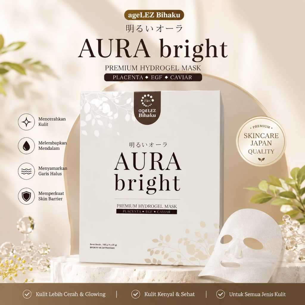 Aura Bright Premium Hydrogel Mask Original