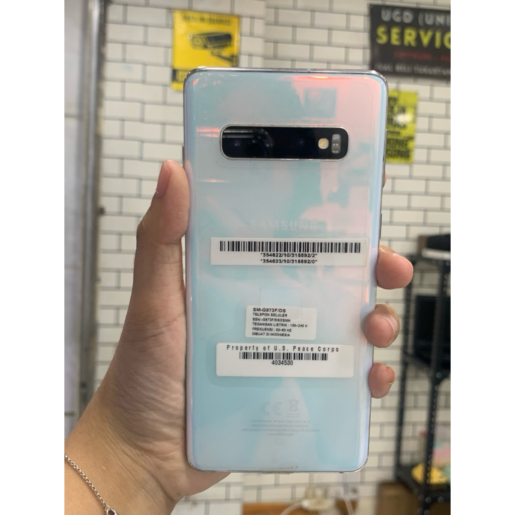 samsung s10 ram 8/128 mulus orian no shadow bening kelengkapan hp + charger