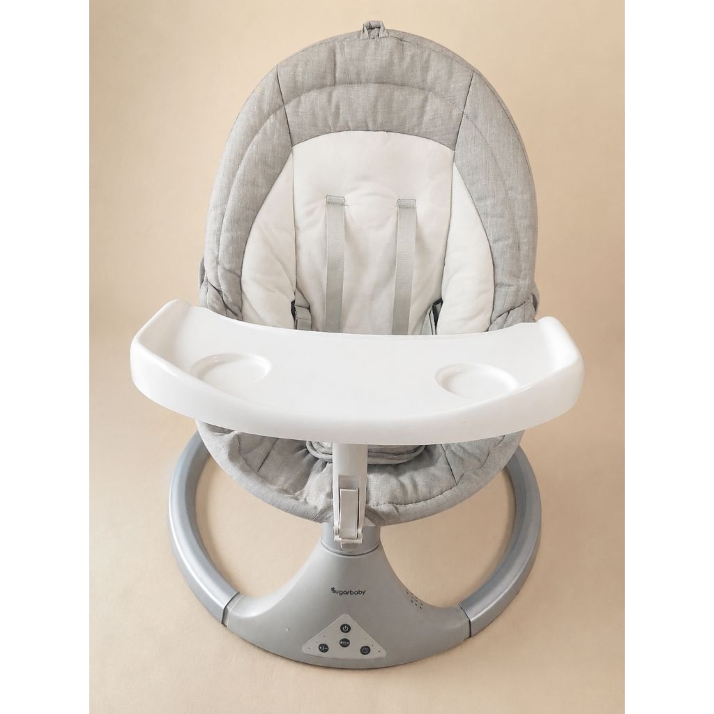 Sugarbaby Hug Me Automatic Baby Swing Grey Original | Ayunan Bayi Elektrik | Bandung Only