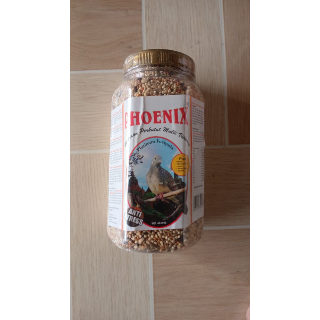 Pakan Burung Perkutut Phoenix Anti Stress 520g - Menjaga Kesehatan dan Stamina Burung
