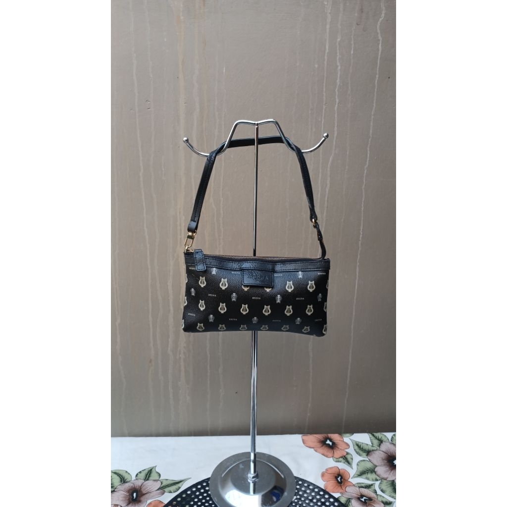 Tas Handbag wanita brera hitam kulit pvc