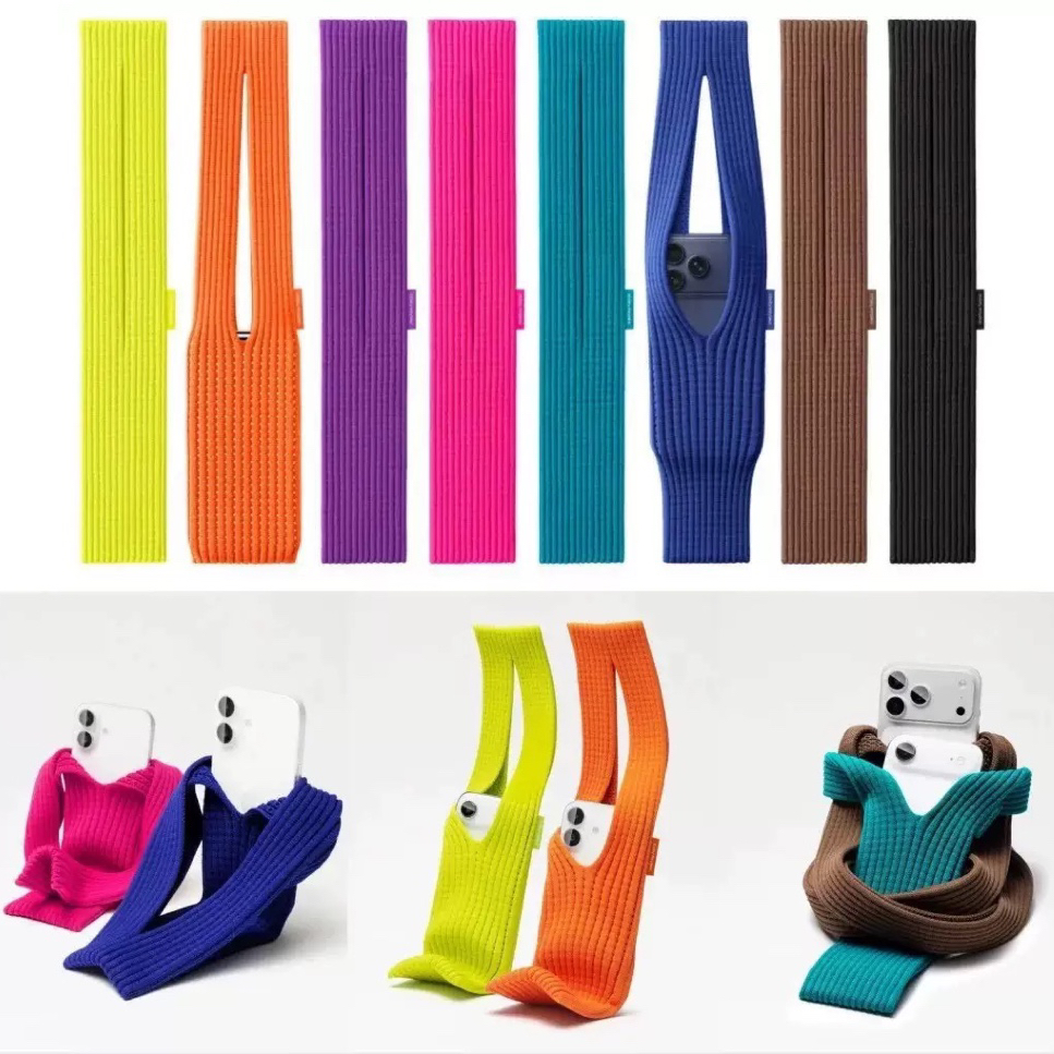 TAS SELEMPANG HP RAJUT ELASTIS / KNITTED PHONE SLING BAG UNISEX UKURAN 40 CM / MINI KNITTED SHOULDER